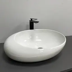 Умивальник VBI Riccia white накладний VBI-017200, Білий - мініатюра 5