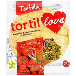 Тортилья Tortillove зі смаком Томату 240 г (4 шт. x 25 см)