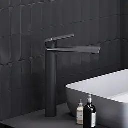 Змішувач для умивальника Damixa Merkur високий black 400250300 - мініатюра 2