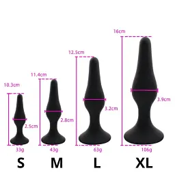 Анальна пробка I’MCUM Black Button розмір XL з медичного силікону Чорна (7970379617697) (IM-BBPlug_XL) - мініатюра 7