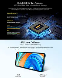 Смартфон Umidigi A9 3/64Gb Green [69420] - мініатюра 3