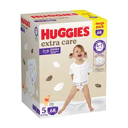 Підгузки Huggies Extra Care Розмір 5 (12-17кг) Pants Box 68 шт (5029053582412) - мініатюра 3