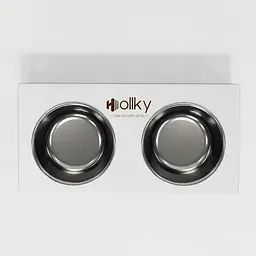 Hollky Base M — миски на підставці для середніх собак та великих котів (2 × 0,95 л) - мініатюра 3