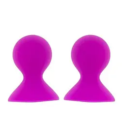 Помпи для сосків DreamToys Lit-Up Silicone Nipple Suckers Pleasure Pumps 7 см рожевий