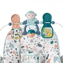 Масажне крісло-гойдалка Fisher-Price Веселі друзі (GWD38) - мініатюра 4
