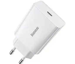 Мережевий зарядний пристрій Baseus Speed Mini PD Charger 20W (CCFS-SN02) White [67420] - мініатюра 3