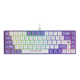 Клавіатура Ajazz AK680 Wired Brown Switch RGB White Purple