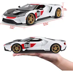 Ігрова автомодель Maisto 2021 Ford GT Heritage 1:18 (31390 white) - мініатюра 11