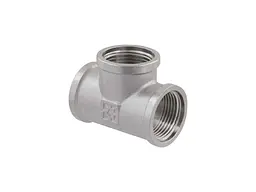 Трійник RAFTEC 3/4"В латунь, ВВВ, DN20, нікель, T02