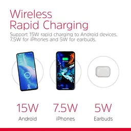 Зарядний пристрій Energizer Wireless WCP107 QI 15W чорний (WCP107) - мініатюра 2