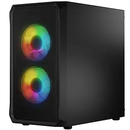 Корпус LogicConcept PORTOS MESH+GLASS ARGB fans 3x120mm BLACK без БЖ mATX - мініатюра 2