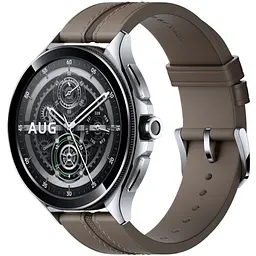 Смарт-годинник Xiaomi Watch 2 Pro Bluetooth Silver Case with Brown Leather Strap (1006733) - мініатюра 1