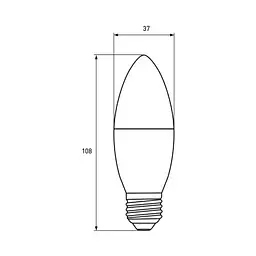 Лампочка Eurolamp ECO "Р" CL 10W 1000 lm E14 4000K (LED-CL-10144(P)) - мініатюра 3