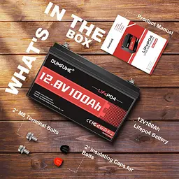 Акумулятор Dumfume LiFePO4 12V (12.8V/100Ah/1280Wh) (Dumfume-12,8V/100Ah) [164634] - мініатюра 5