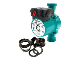 Циркуляційний насос Wetron 75 Вт Hmax 4 м Qmax 40 л/хв Ø1½ 180 мм + гайки Ø1 зелений (774312)
