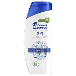 Шампунь та бальзам-ополіскувач проти лупи Head & Shoulders 2 в 1 Основний догляд 625 мл