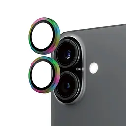 Протиударне захисне скло AR для камери Apple iPhone 16/16 Plus gradient , захист лінз від подряпин та ударів, лінзи на камеру з рамкою, ArmorStandart (ARM79413)