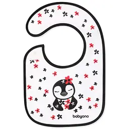 Нагрудник махровий BabyOno Eat and I Grow Пінгвін (831)