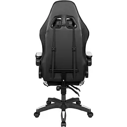 Крісло геймерське Kruger&Matz GX-150 з підставкою для ніг Black/White - мініатюра 6