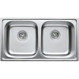 Мийка кухонна HAIBA 78x43 DOUBLE satin (HB0569)