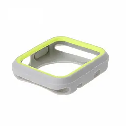 Силіконовий захисний корпус Primo для Apple Watch 42 мм Grey/Yellow - мініатюра 3