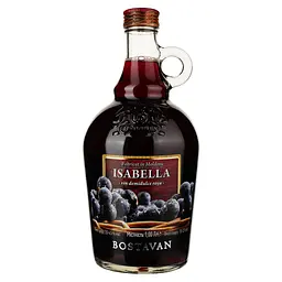 Вино Bostavan Isabella, червоне, напівсолодке, 12%, 1 л (470473)