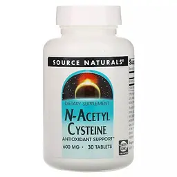 Амінокислота Source Naturals N-Аcetyl Cysteine 600 mg, 30 таблеток