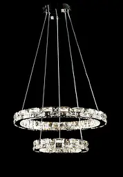 Підвісна світлодіодна люстра Splendid Ray L50604J/500+300/2 LED, 2 кільця, пульт, димер, 80 W - мініатюра 4
