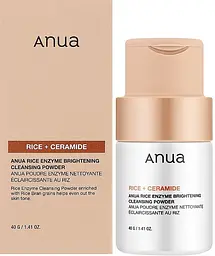Ензимна пудра на основі рисового борошна 40 г Anua Enzyme Brightening Cleansing Powder - мініатюра 2