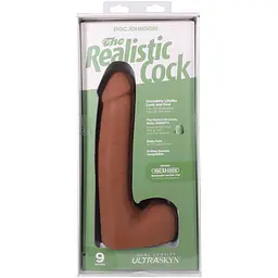 Фалоімітатор Doc Johnson The Realistic Cock ULTRASKYN 9 Inch with Balls, 22.9 см - мініатюра 10