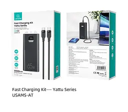 Powerbank USAMS 30000 mAh 65W Повербанк для ноутбука телефону зі швидкою зарядкою QC3.0 PD3.0 - мініатюра 10