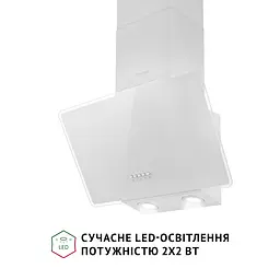 Витяжка декоративна похила PERFELLI VICCO 5HM BIANCO - мініатюра 4