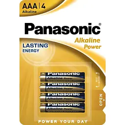 Батарея Panasonic Alkaline Power AAА Power Rangers BLI 4 шт.