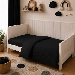 Дитяча постільна білизна LITTLE KIDS Poplin Line Black (2200012786390) - мініатюра 2