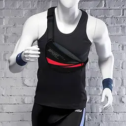 Сумка-бананка Sport чоловіча/жіноча спортивна 32×16 см з розширювачем поясна сумка або сумка через плече (3748) - мініатюра 2