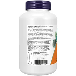 Дієтична добавка Now Foods Silica Complex 180 таблеток - мініатюра 3