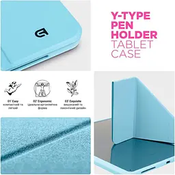 Чохол-книжка ArmorStandart Y-Type PEN для Apple iPad 10th Gen 10.9` (2022)/iPad 11 (2025) Blue (ARM77501) [133718] - мініатюра 5