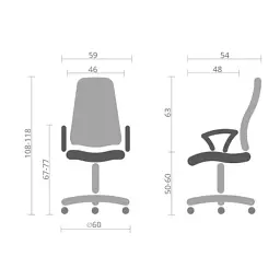 Офісне крісло Аклас Ультра TILT SP-6410-9 Чорний (Чорний) (00142867) - мініатюра 12