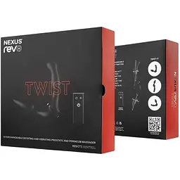 Масажер простати та анальний вібратор Nexus Revo Twist 2в1 вібрації та обертання головки - мініатюра 5