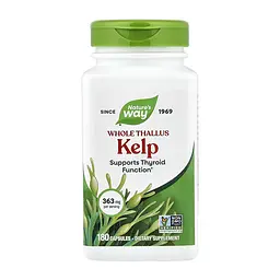 Бурые водоросли (йод) Kelp 180 веганских капсул