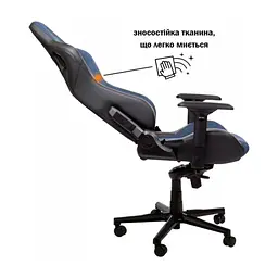 Крісло ігрове GT Racer X-8005 Dark Blue/Black - мініатюра 5