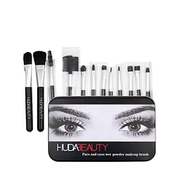 Набір пензликів для макіяжу Huda Beauty з 12 інструментів