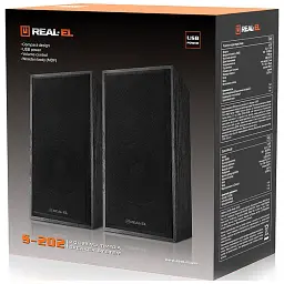 Акустична система REAL-EL S-202 USB Black (EL121200019) - мініатюра 9