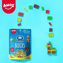 Желейні цукерки Amos 4D Gummy Blocks 198г - мініатюра 5