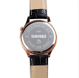 Чоловічий кварцовий годинник Skmei 1581 Prestige чорні з рожевим - мініатюра 6