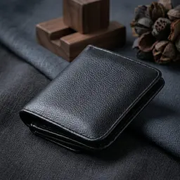 Маленький гаманець на кнопці жіночий ST Leather 19232 чорний - мініатюра 4
