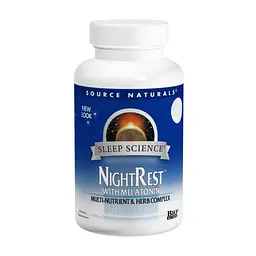 Витаминно-минеральный комплекс Source Naturals Комплекс для Нормализации Сна, NightRest, 50 таблеток (SN0357)