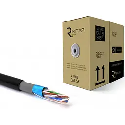 Мережевий кабель Ritar вита пара Кнп Utp 4 x 2 x 0.5 4p 8 жил 24 Awg 305 м