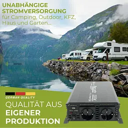 Інвертор Solartronics 24V–230V 1500 Вт з 2 розетками та USB, модифікована синусоїда - мініатюра 7