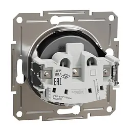 Розетка Schneider Electric ASFORA без заземлення антрацит (EPH3000171) - мініатюра 7
